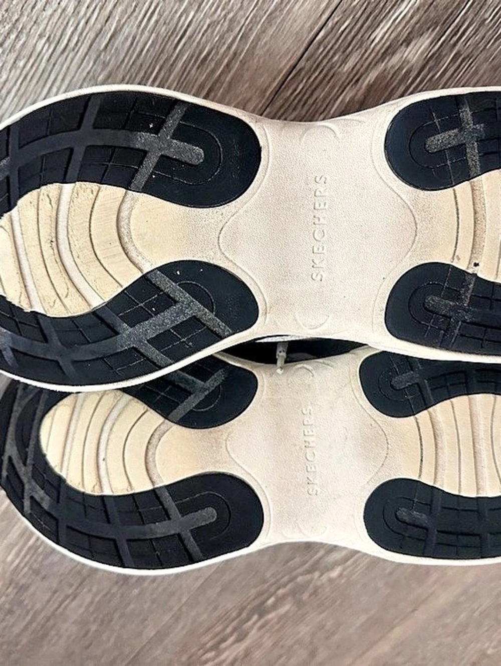 Skechers Women's Black & Cream Sneakers - Picture 5 of 5